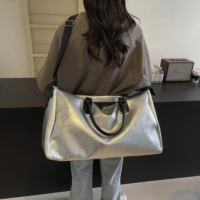 PU Leather Oversize Travel Bag - Image 10