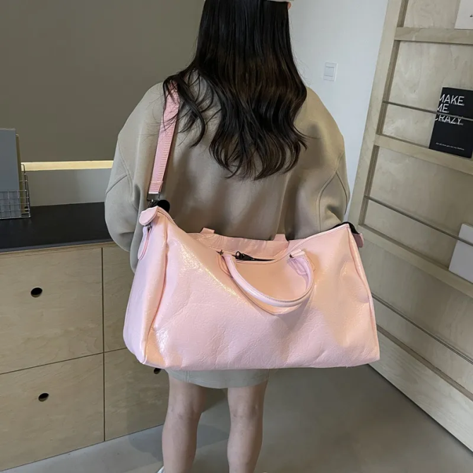 PU Leather Oversize Travel Bag - Image 6