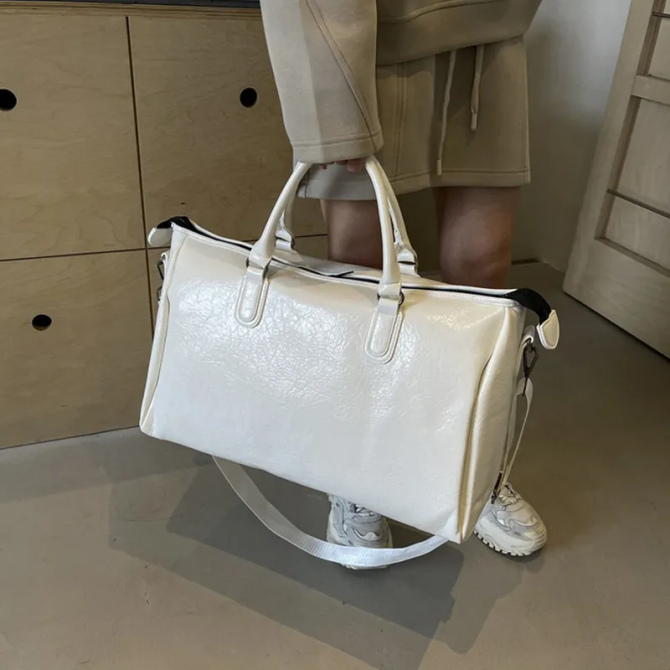 PU Leather Oversize Travel Bag - Image 2