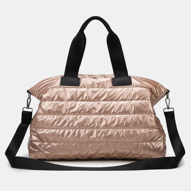 Quilted Nylon Oversize Travel Bag - Image 5