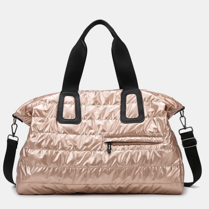 Quilted Nylon Oversize Travel Bag - Image 4