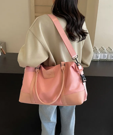 Detachable Crossbody Strap Polyester Travel Bag