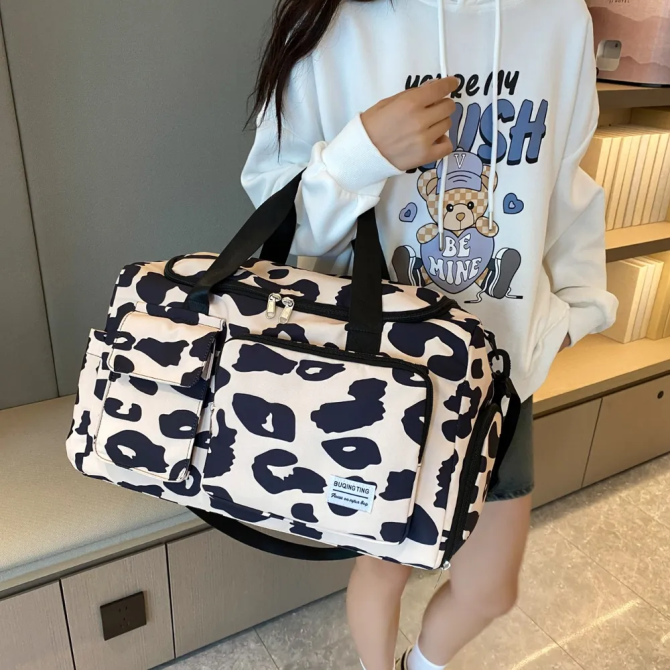 Oxford Cloth Animal Print Travel Bag - Image 14