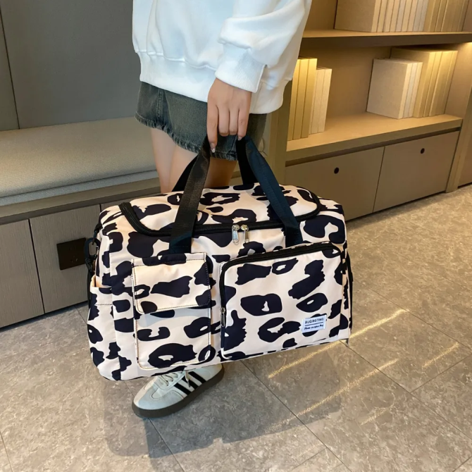 Oxford Cloth Animal Print Travel Bag - Image 15