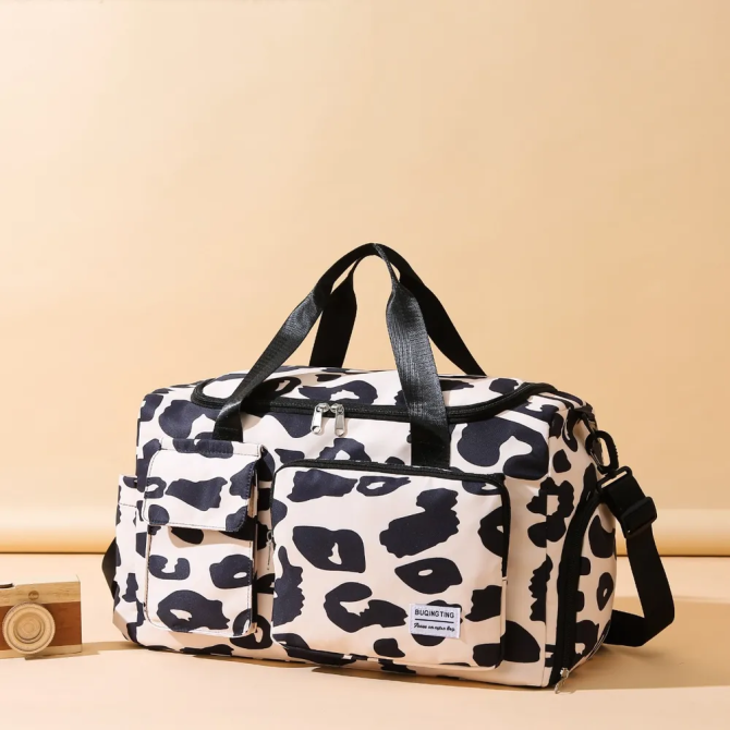 Oxford Cloth Animal Print Travel Bag - Image 17