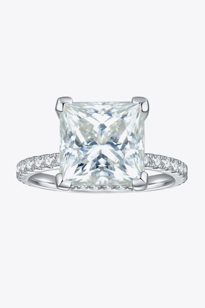5.52 Carat Moissanite Side Stone Ring - Image 3