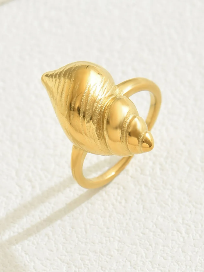 18K Gold-Plated Snail Ring - Image 3