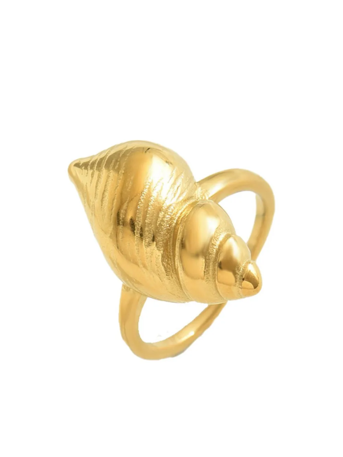 18K Gold-Plated Snail Ring - Image 4
